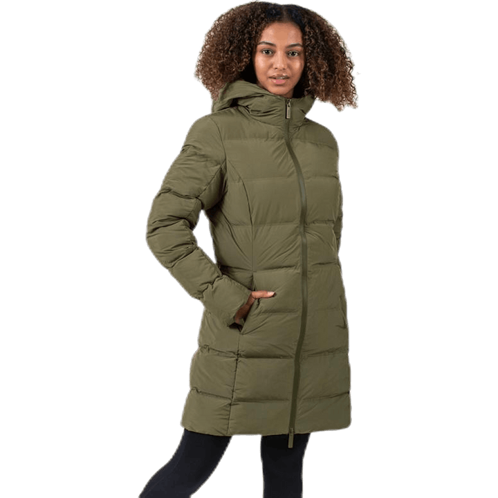 Transit Insulation Longline Jacket Green