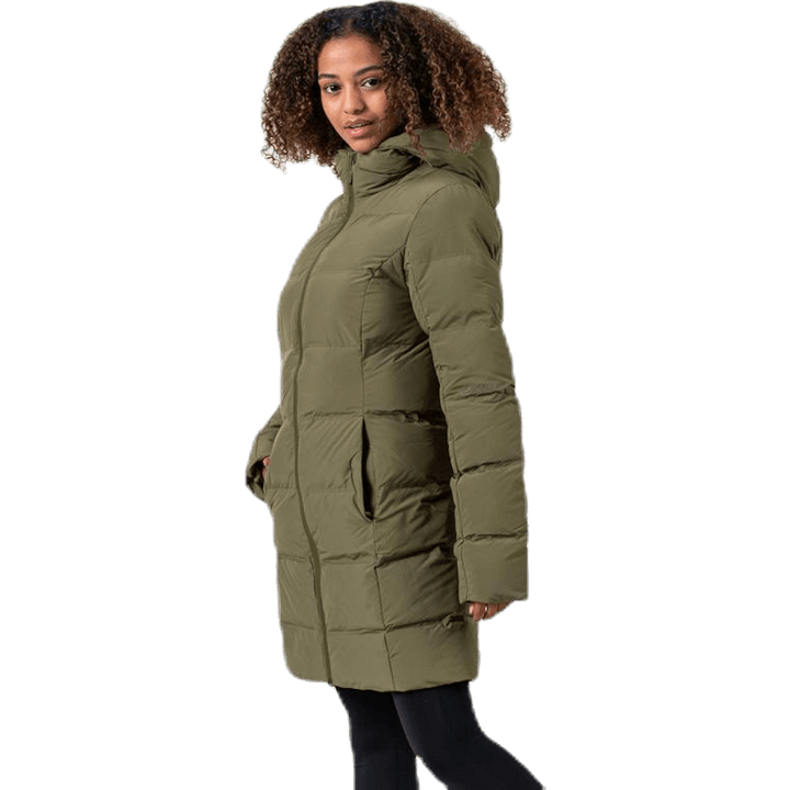 Transit Insulation Longline Jacket Green