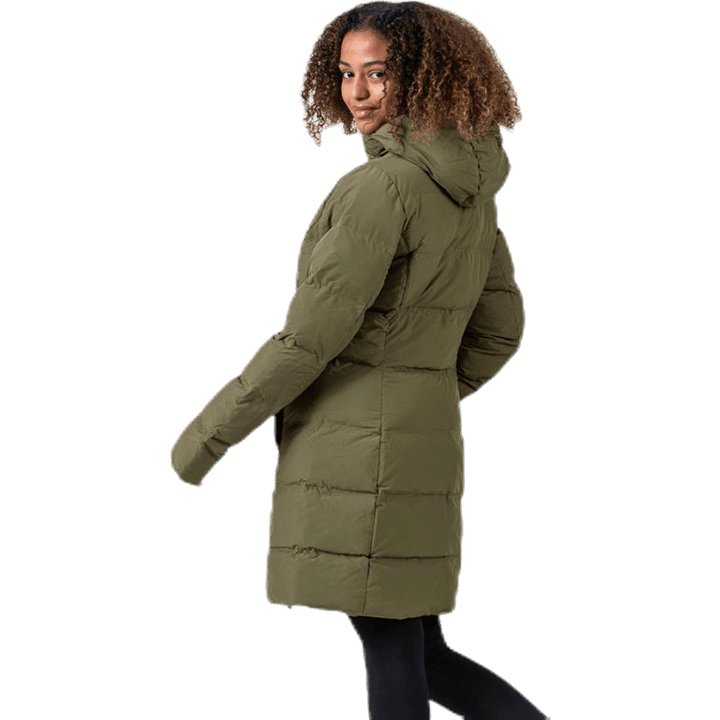 Transit Insulation Longline Jacket Green