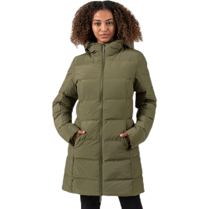 Transit Insulation Longline Jacket Green