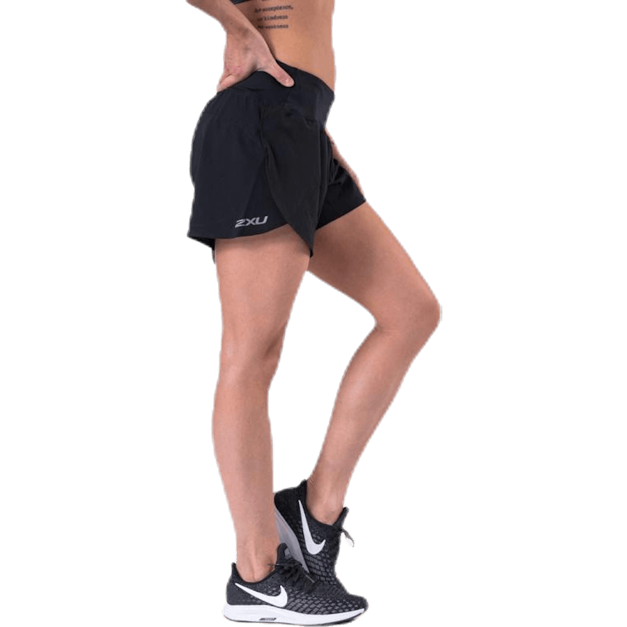 XVENT 4" Short (w brief) Black/Silver