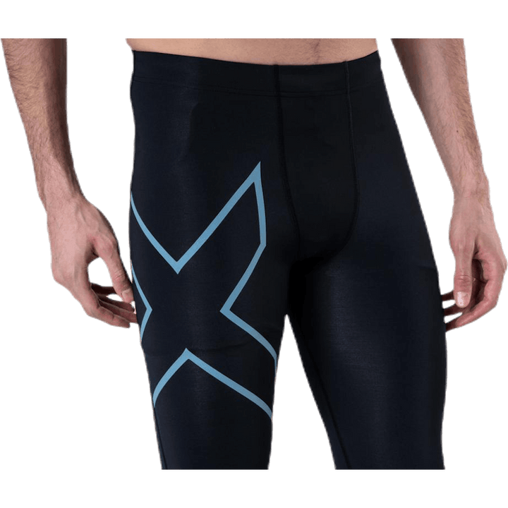 Run Dash Compr Tights Blue/Black