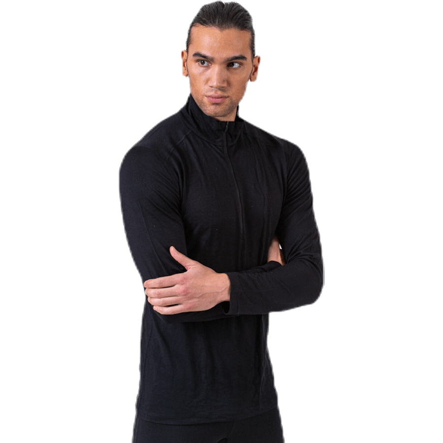 200 Oasis LS Half Zip Black