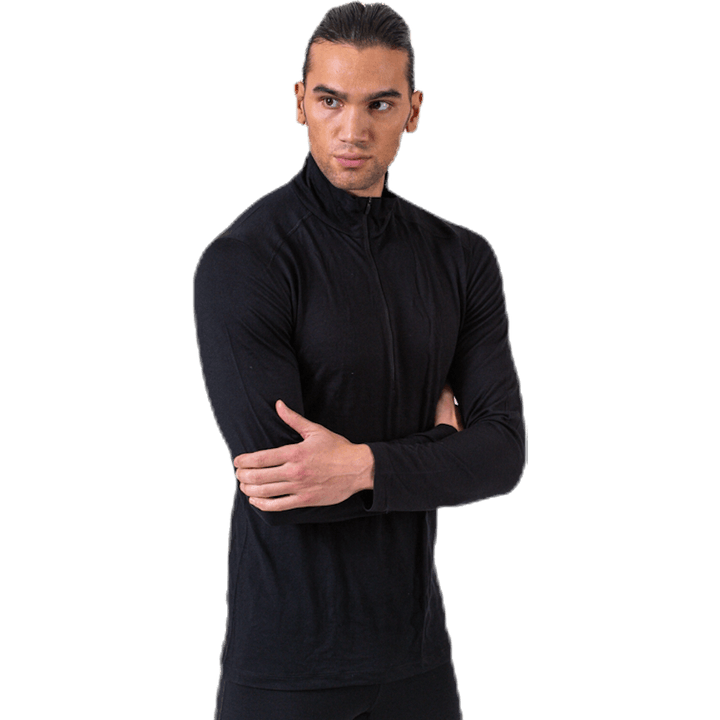 200 Oasis LS Half Zip Black