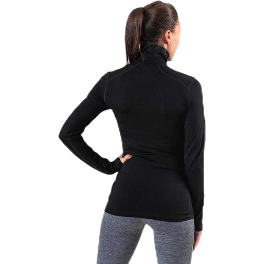 200 Oasis LS Half Zip Black