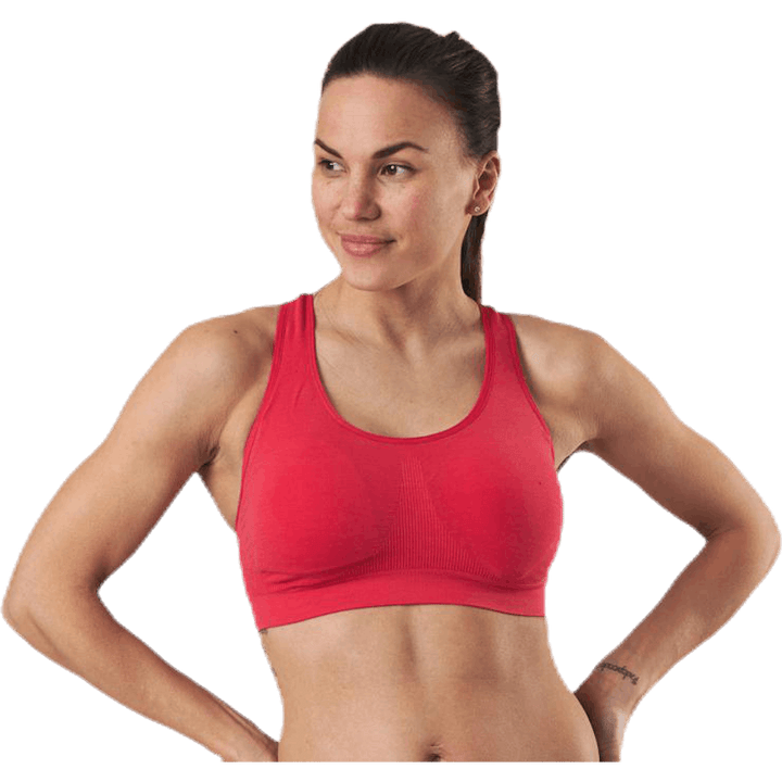 Bezšvová športová podprsenka Anatomica Red