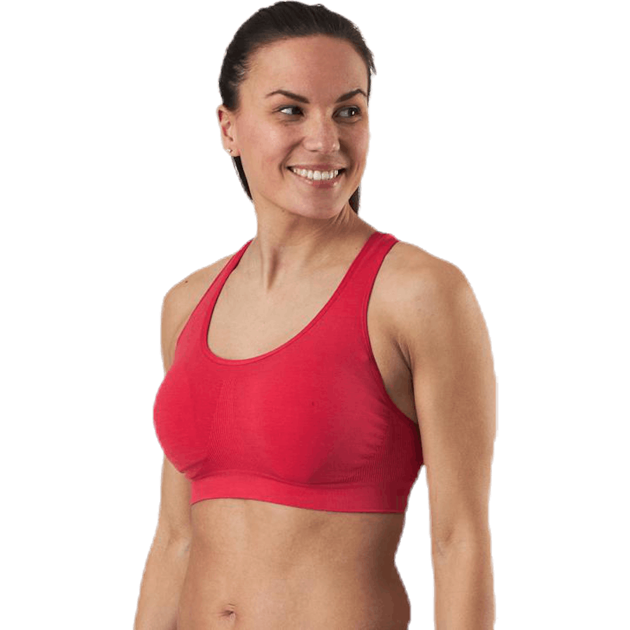 Bezšvová športová podprsenka Anatomica Red