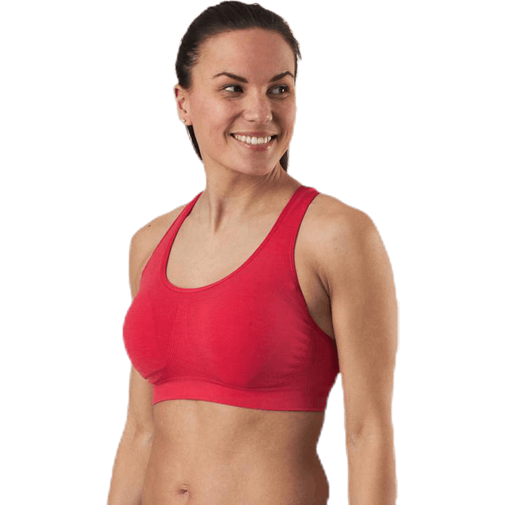 Bezšvová športová podprsenka Anatomica Red