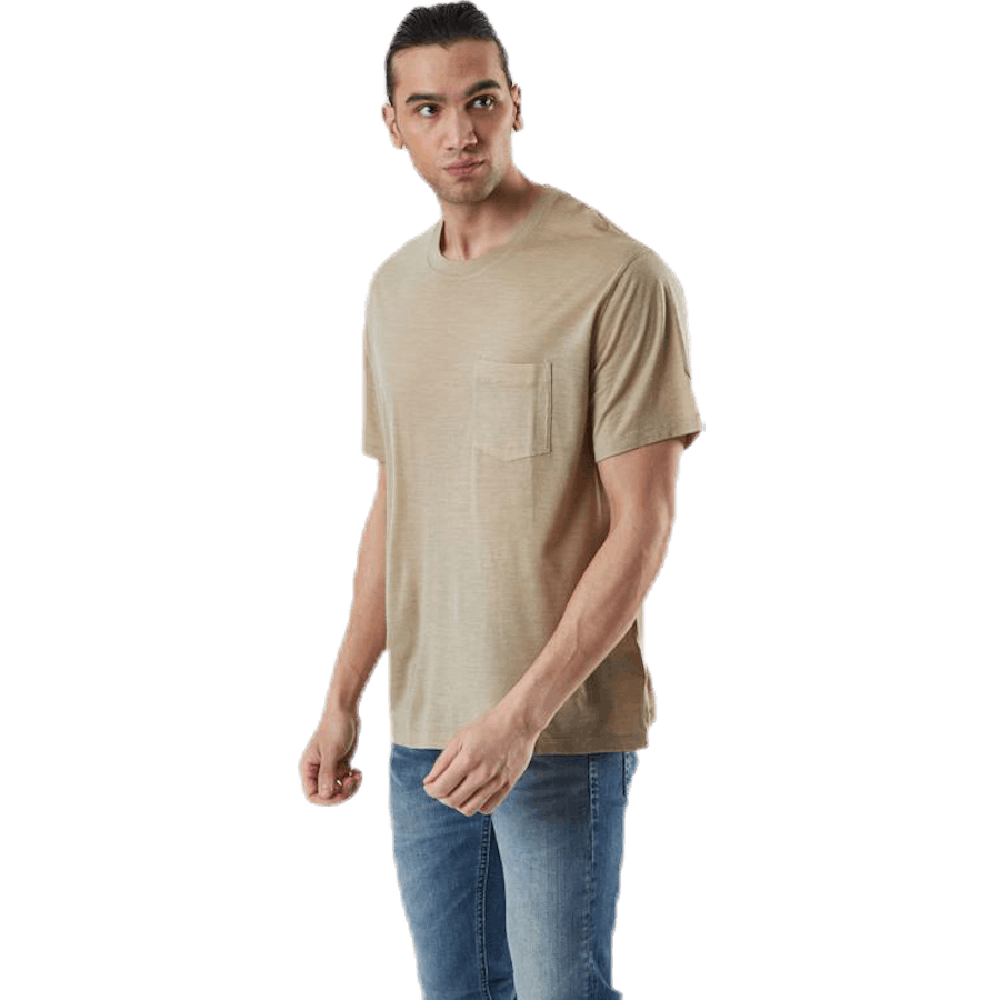 Nature Dye Drayden SS Pocket Crewe Beige