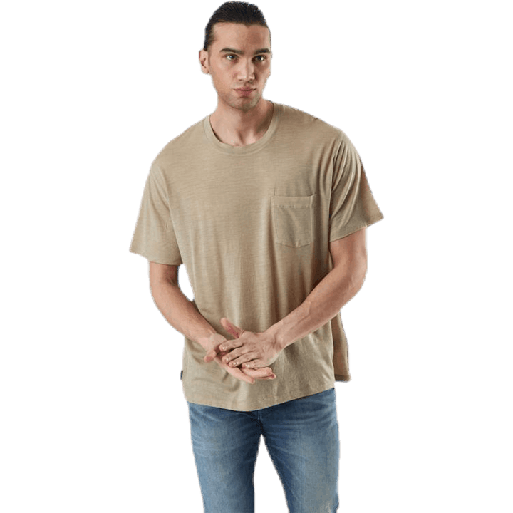Nature Dye Drayden SS Pocket Crewe Beige