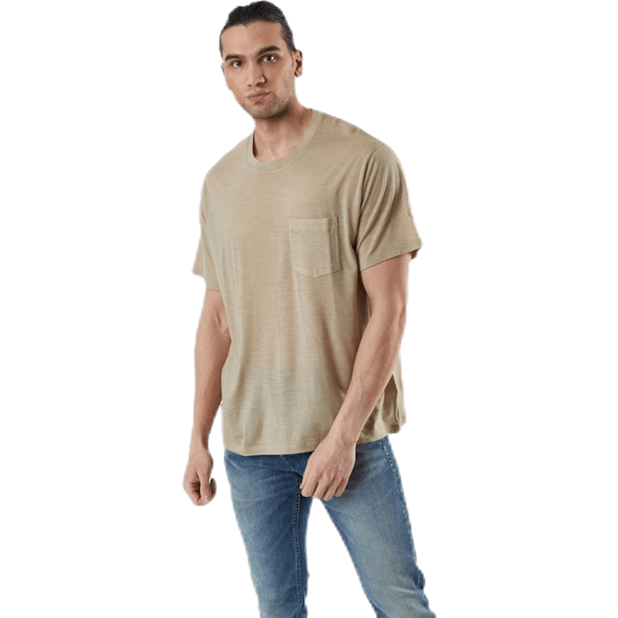 Nature Dye Drayden SS Pocket Crewe Beige