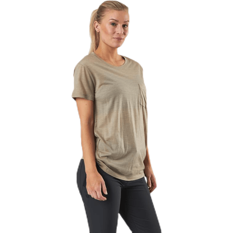 Nature Dye Drayden SS Pocket Crewe Beige