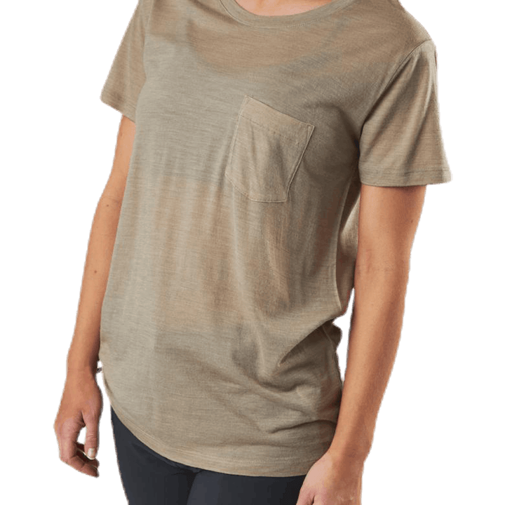 Nature Dye Drayden SS Pocket Crewe Beige