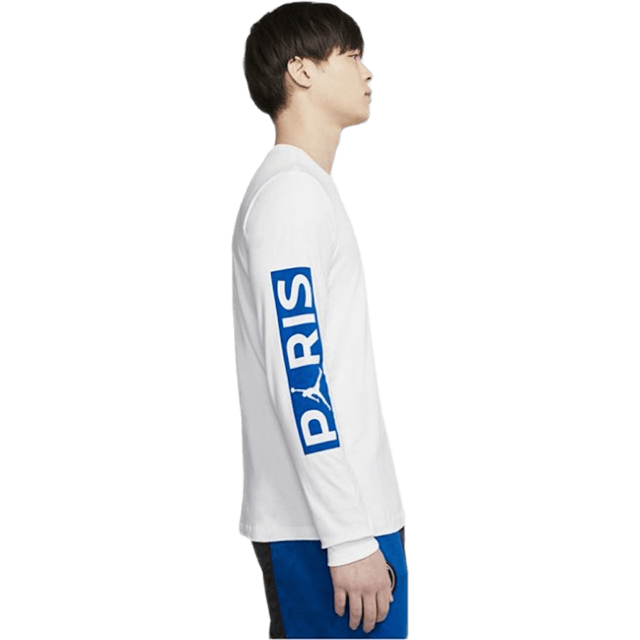 Jordan X PSG Longsleeve Tee University Hyper Cobalt