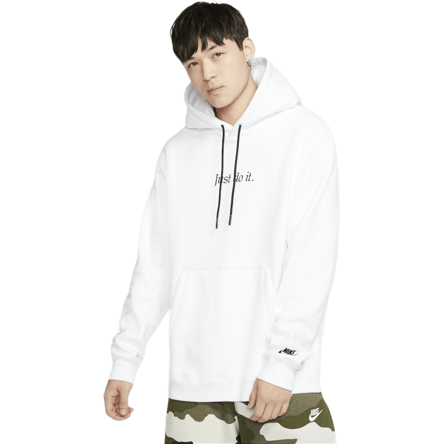 nike white hoodie just do it
