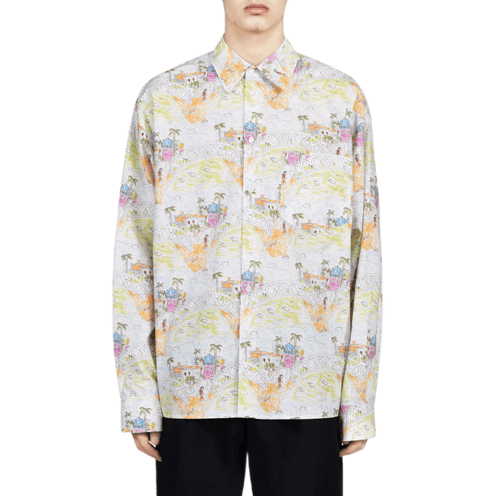 Long Sleeve Sport Shirt White