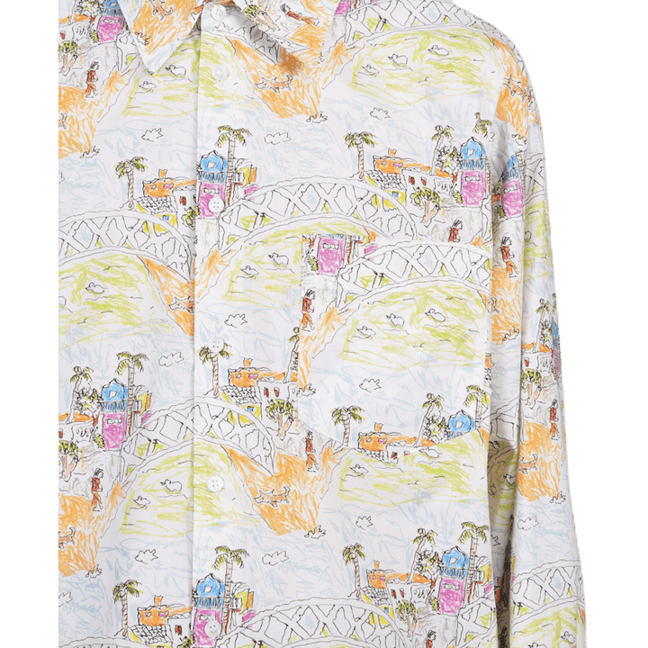 Long Sleeve Sport Shirt White