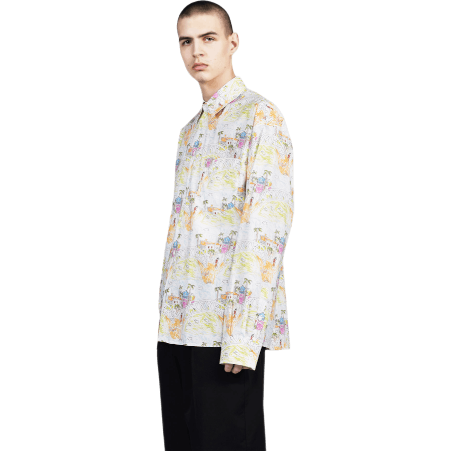 Long Sleeve Sport Shirt White
