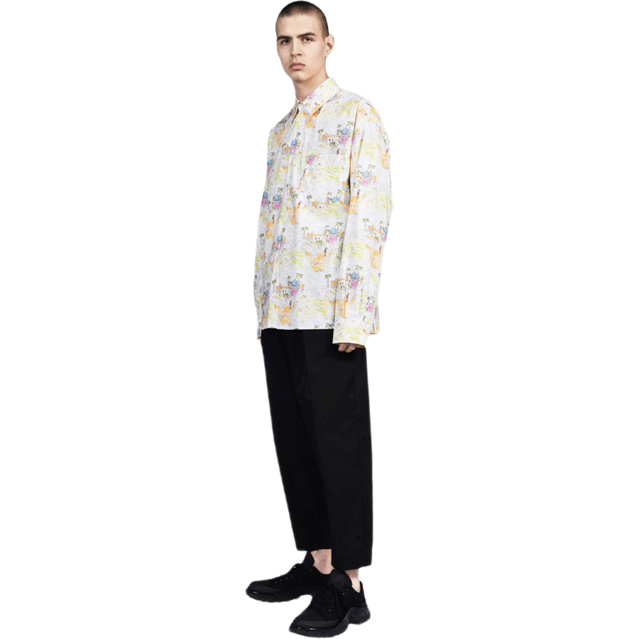 Long Sleeve Sport Shirt White