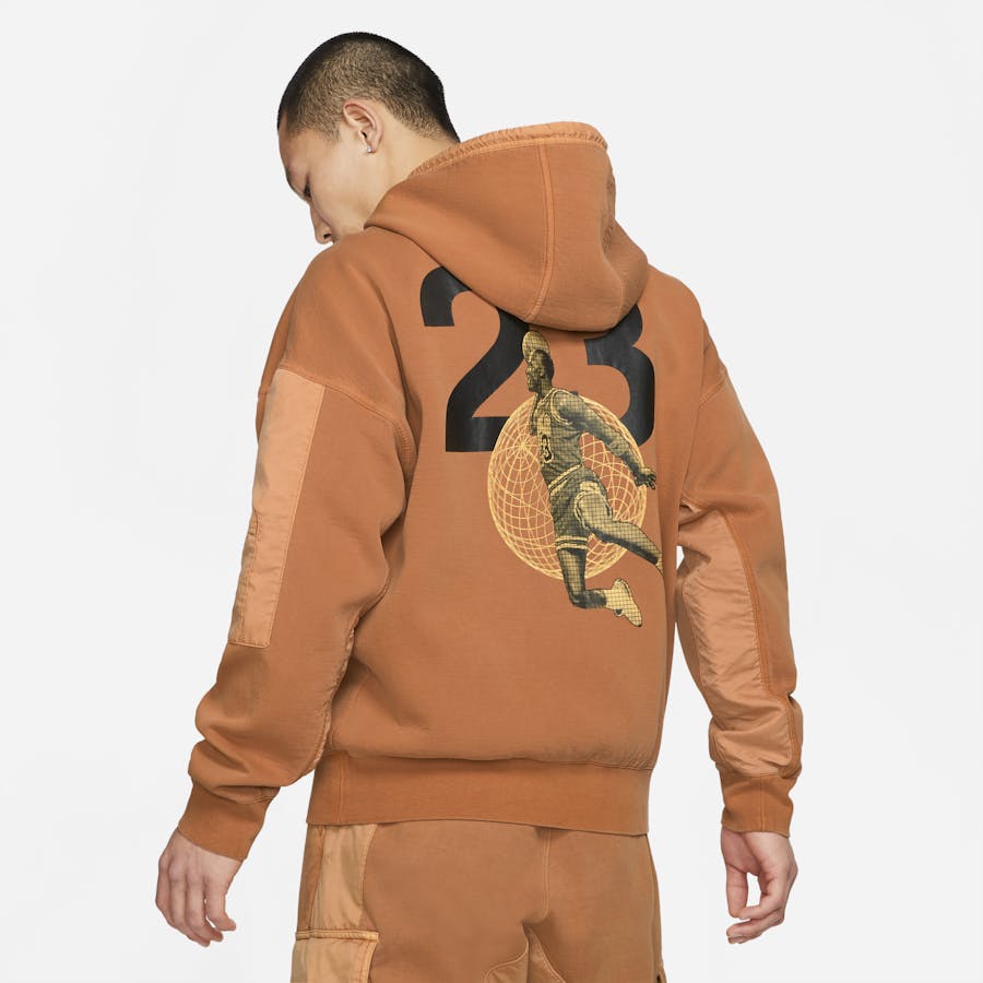 M J 23eng Washed Flc Po Hoody Monarch