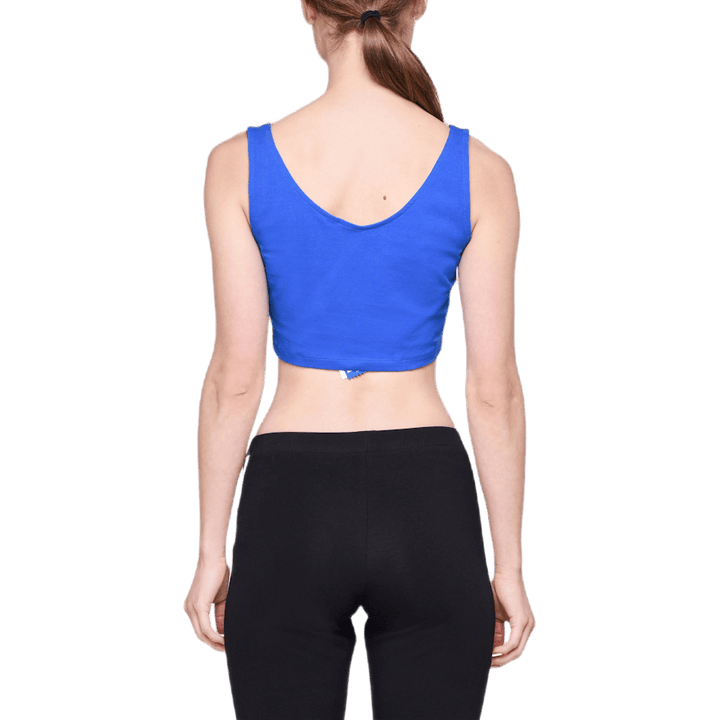 W Crop Tank Blå