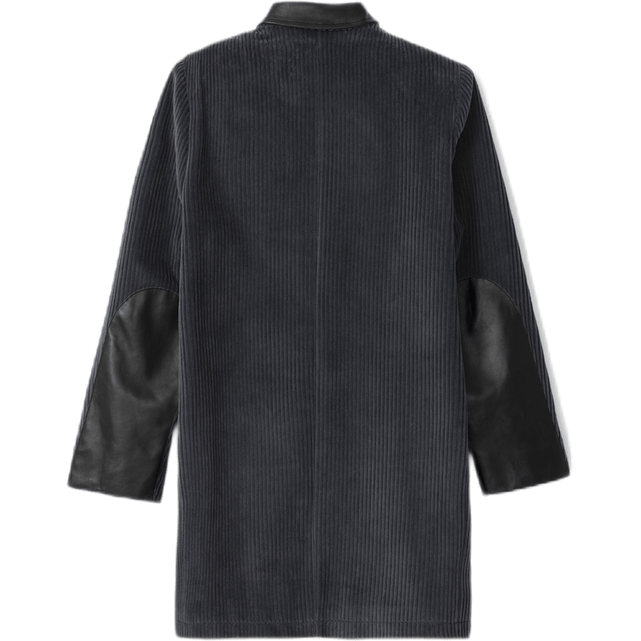 Straight Corduroy Coat Gray