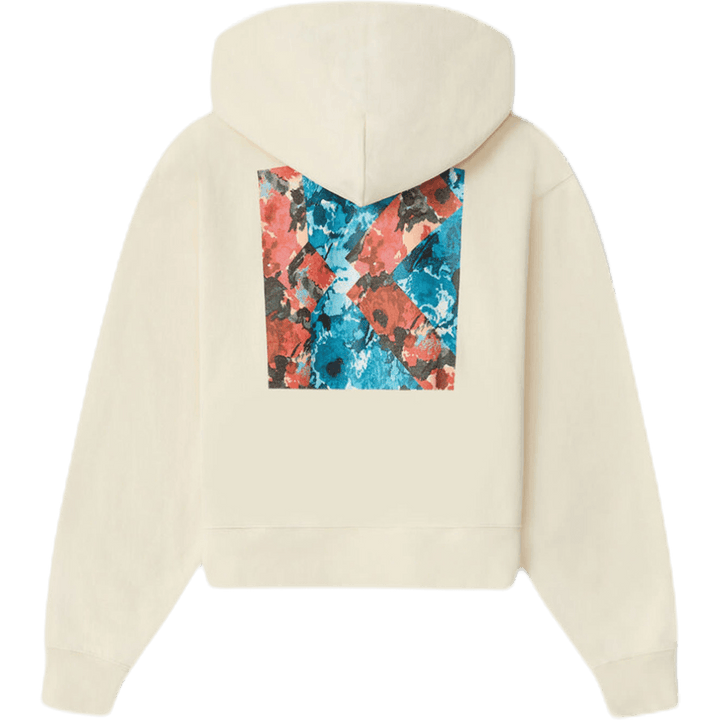 Aquarelle K Boxy Kapuzenpullover Weiß