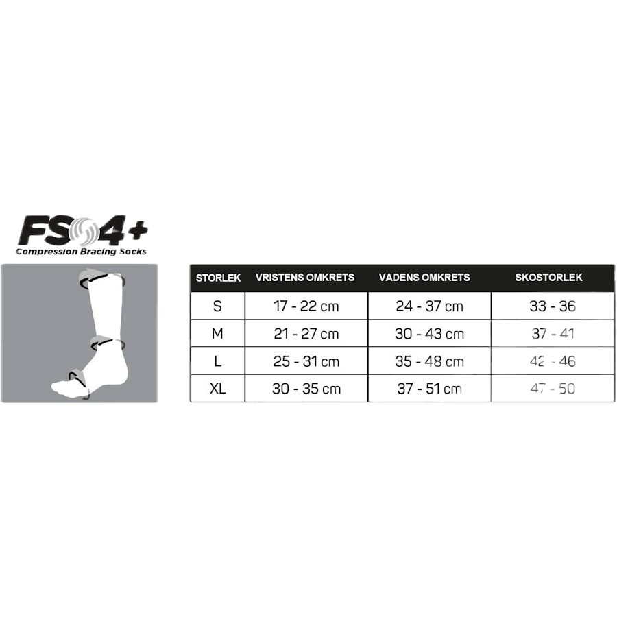 FS4+ Compression Bracing Socks Blue