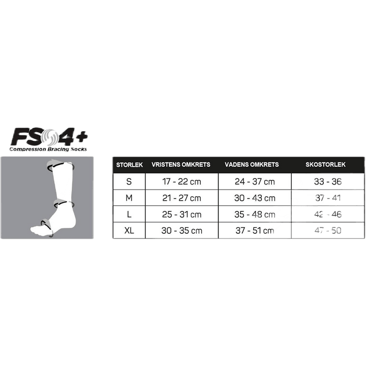 FS4+ Compression Bracing Socks Blue