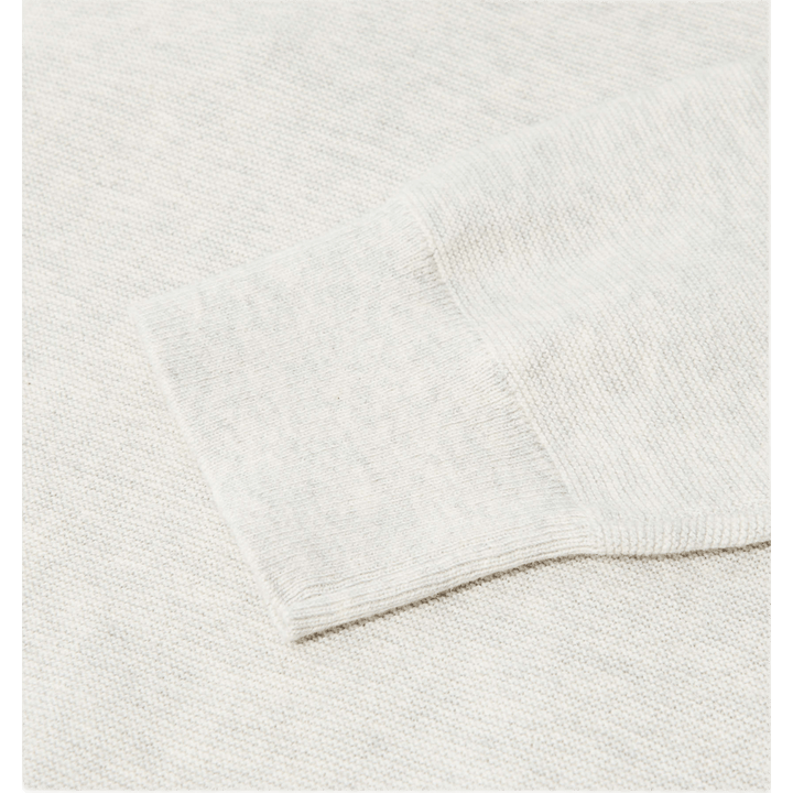 Cotton Crewneck Sweater In Gar Gray