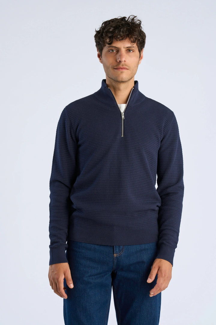 Half Zip Off Navy
