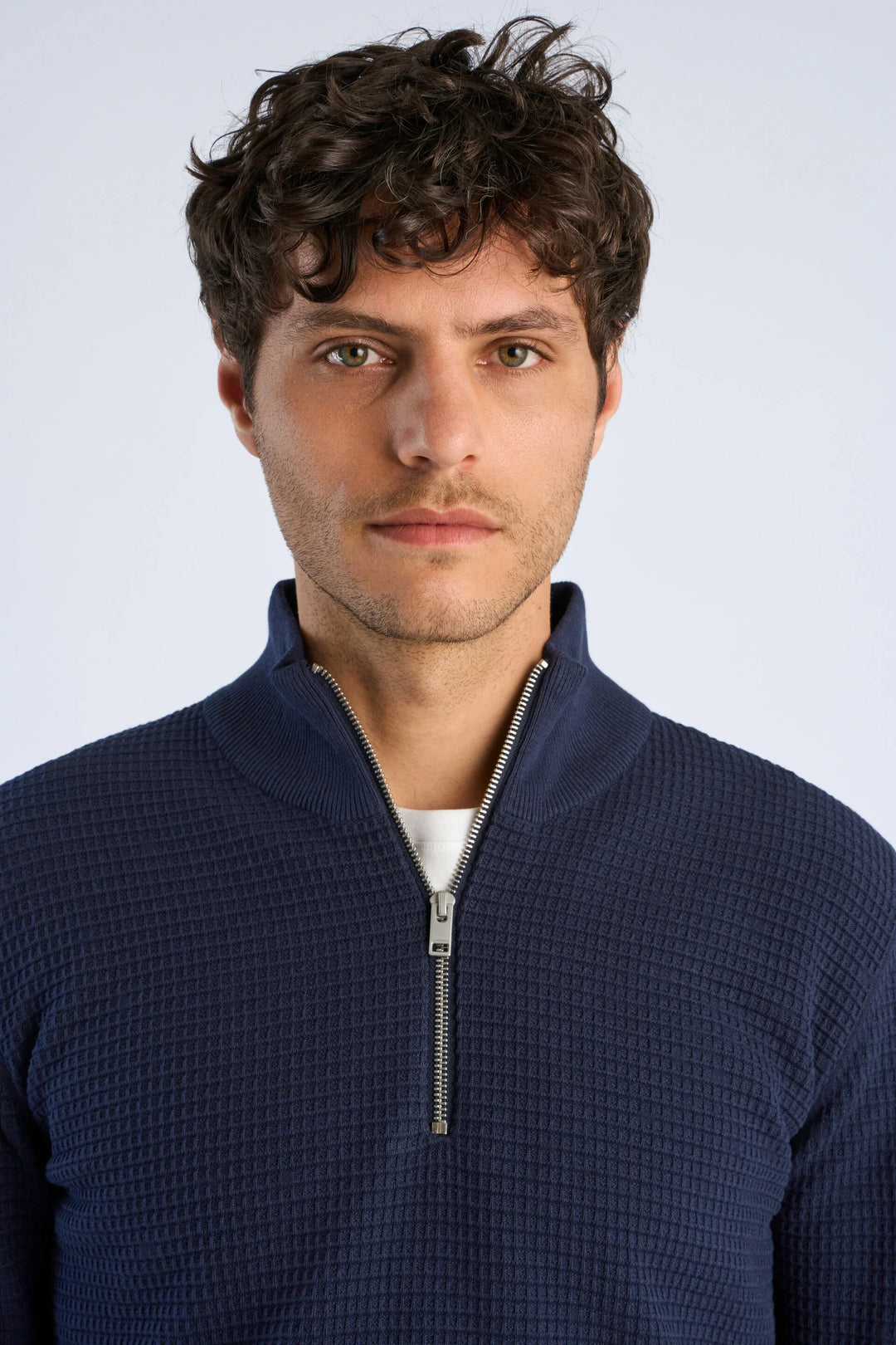 Half Zip Off Navy