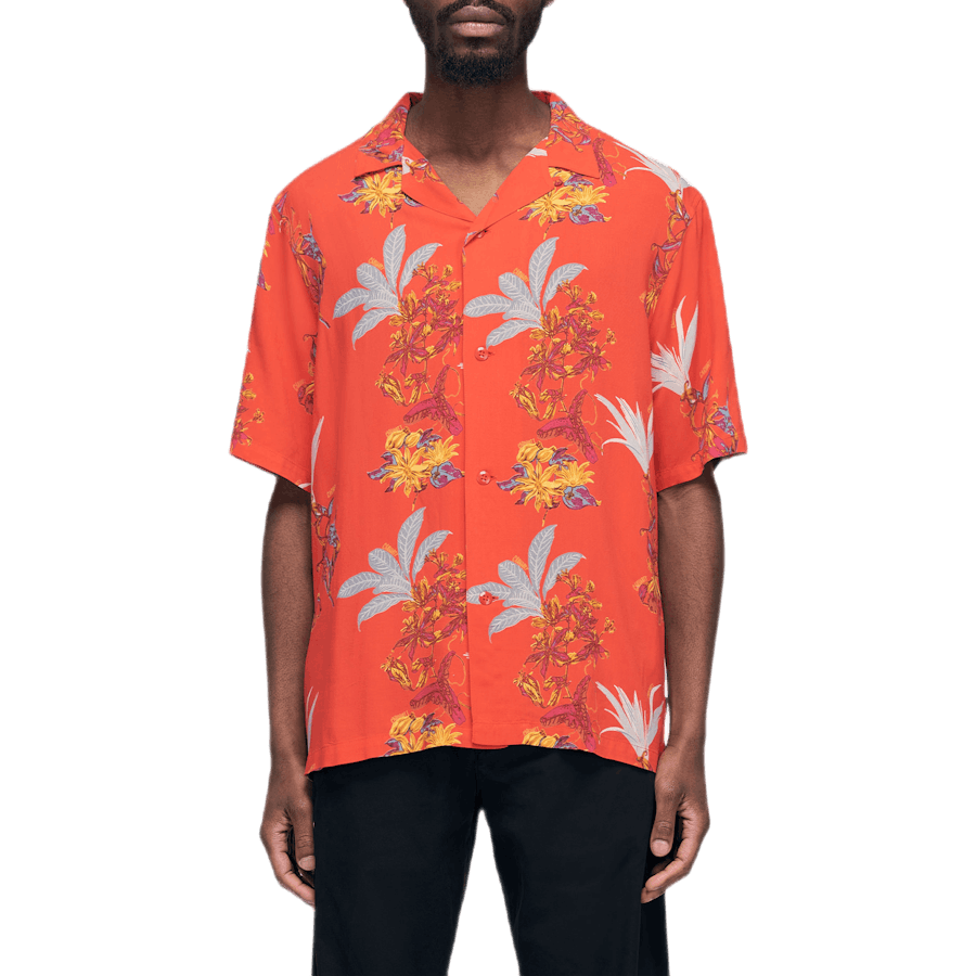 Hawaiin Floral Shirt Red