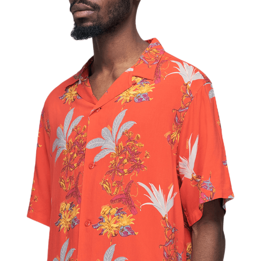 Hawaiin Floral Shirt Red