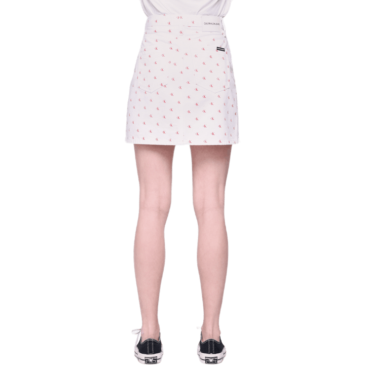 High Rise Mini Skirt White
