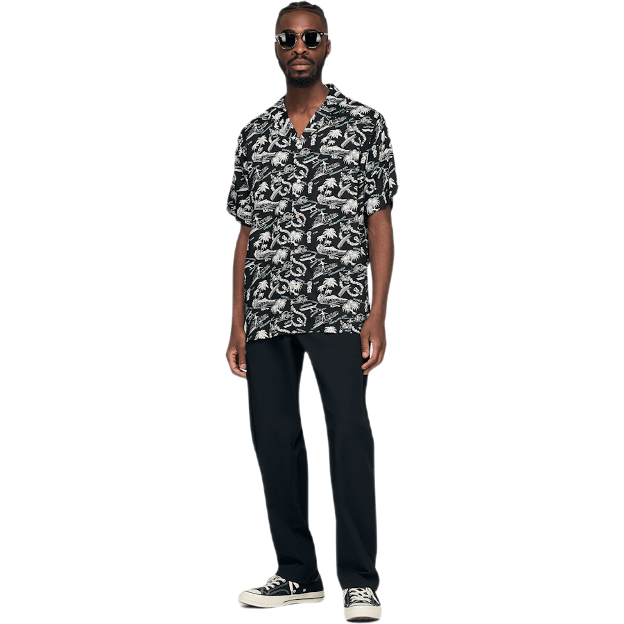 Okole Maluna Camp Shirt Black