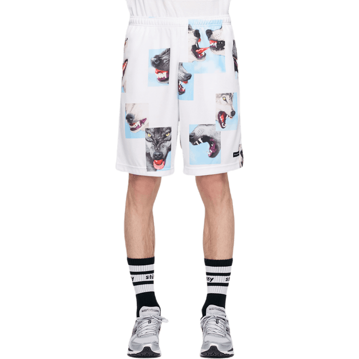 Short de basket Alpha Troop blanc