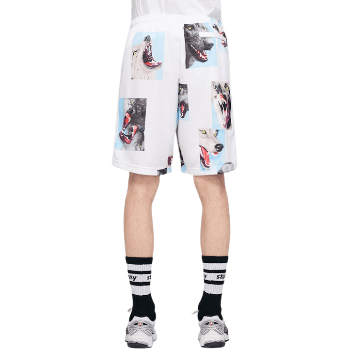 Short de basket Alpha Troop blanc