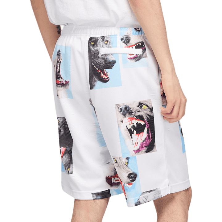 Short de basket Alpha Troop blanc