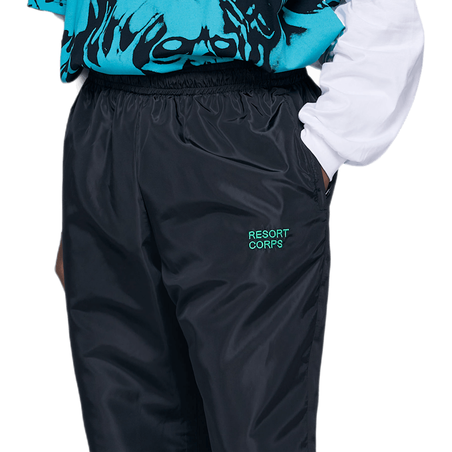 Highwaist Nylon Trousers Black
