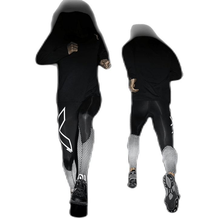 Reflect Compression Tights-M Black/Silver