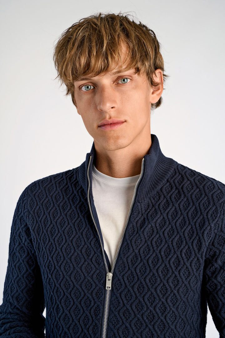 Recycle Full Zip Blue