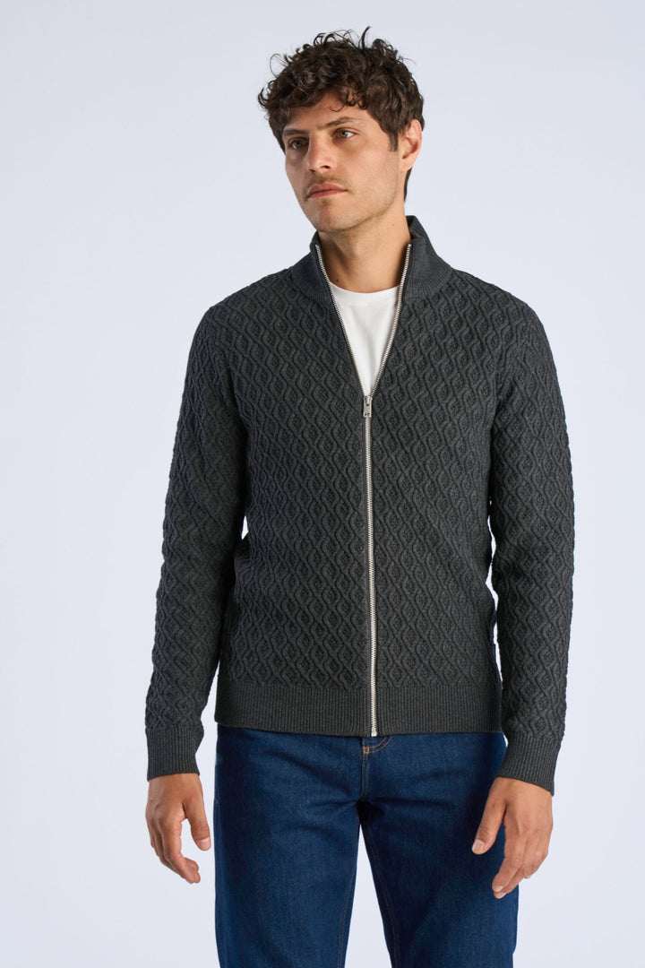 Recycle Full Zip Grey