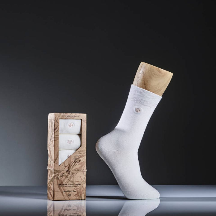 Classic Dress-Socks 5-Pack Bamboo (38-45) White